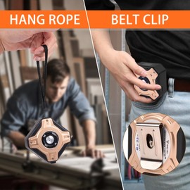 Infrared Electronic Tape Measure, 2-in-1 Handheld Electronic Rangefinder Measure Automatic Calibration 131.2Ft Infrared Measure 16.5Ft Tape Measure with LCD Display for Measuring Distance/Area/Volume/Pyhagoras DIY, Construction