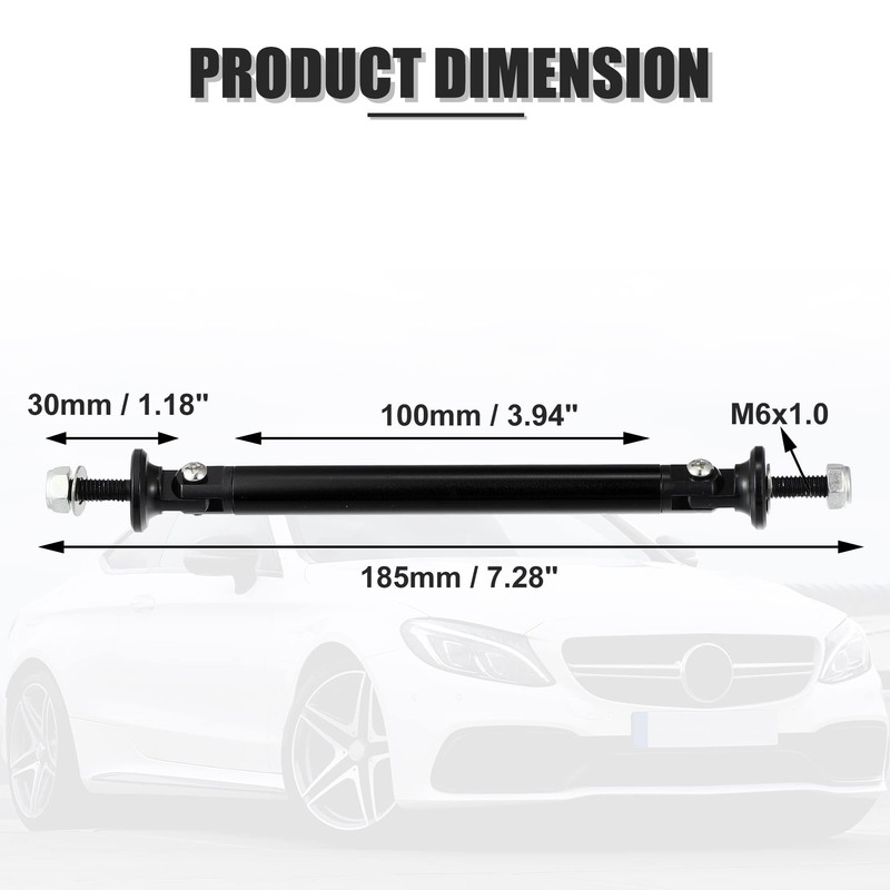 X AUTOHAUX 1pair 100mm 3.94" Adjustable Car Bumper Splitter Support