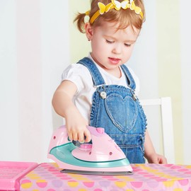 Battat – Play Circle – House Cleaning Set For Kids – Toy Iron – Foldable Ironing Board – Pretend Play – 3+ Years