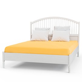 Be4Ever Deep Fitted Sheet Single Bed 135 x 200 x 30cm Jersey Fabric Bed Sheets 100% Cotton Brushed Bed Sheets Wrinkle Resistant Non Iron Easy fit Bedding