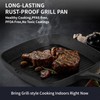 Tastedeli Cast Iron Grill Pan,9.25" Pre Seasoned Skillet with Pour