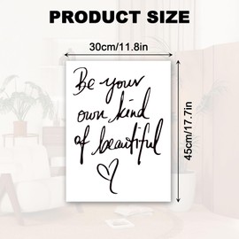 FUIPVGI Pack of 2 Wall Stickers, Motivational Wall Stickers, Bedroom Wall Stickers, Sayings, Quotes, Wall Stickers for Home Decoration, Bedroom, Living Room, Anteroom, Hallway, Window (Black)