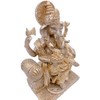 Ganesha Golden Figurine Indian God Elephant Asian Miscellaneous Goods Elephant