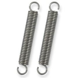 GUNGY Tension Springs with Hooks Stainless Steel Tension Spring 100 mm Outer Diameter 15 mm Wire Diameter 2.2 mm Maximum Tensile Force 11.8 kg 2.2 x 15 x 100 mm Pack of 2