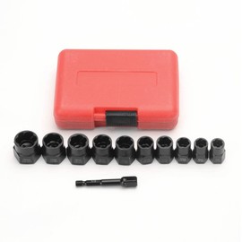 Nut Twister, Set of 11, Nut Socket Set, Nut Removal, Twist Socket, Crushed Bolt, Screw Bolt Box, Tool Box, Replacement DIY Tool