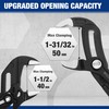 WORKPRO 2-Piece 7-Inch Pliers Wrench & 10-Inch Groove Joint Pliers