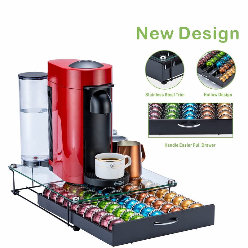 FlagShip for Vertuo Pod Holder Coffee Pod Organizer for Nespresso