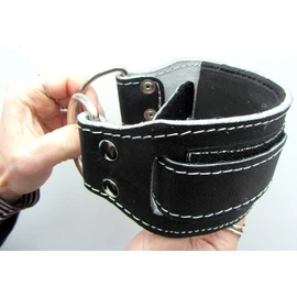 NWS SHIHAN INFINITY Black/Leather GYM ANKLE STRAP 'POWER-STRAP Foot/Flex Ankle Strap SOLD SINGLE