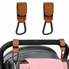 Custelen 2-Pack Universal Stroller Hooks | Adjustable Carabiner Clips for