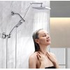BRIGHT SHOWERS High Pressure Rain Shower Head Combo with Double
