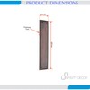 5mm Heavy Duty Solid Cast Brass Georgian Finger Plate Door