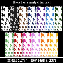 Standard Poodle Dog with Heart Temporary Tattoo Water Resistant Fake Body Art Set Collection - Black (One Sheet)