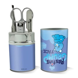 Care Bears: Unlock the Magic Resting Grump Face Stainless Steel Manicure Pedicure Grooming Beauty Care Travel Kit