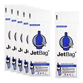 Jet Bag Bold - The Original ** ABSORBENT ** Reusable & Protective Bottle Bags - Set of 6 - MADE IN THE USA