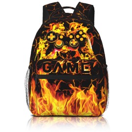 QuillGlyph School Backpack For Boys Abstract Gamepad Boys Backpack For Kids Children Teens Elementary Middle School Boy Backpacks Ages 6-18 Video Games Bookbag back pack