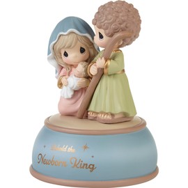 Precious Moments 231110 Behold The Newborn King Resin Musical