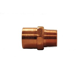 Libra Supply 3/4 x 1/2 inch(Nominal Size) Copper Reducing Male Adapter, C x MIP, (Click in for more size options), 3/4'' x 1/2'', 3/4 Copper x 1/2 MPT Copper Pressure Pipe Fitting Plumbing Supply