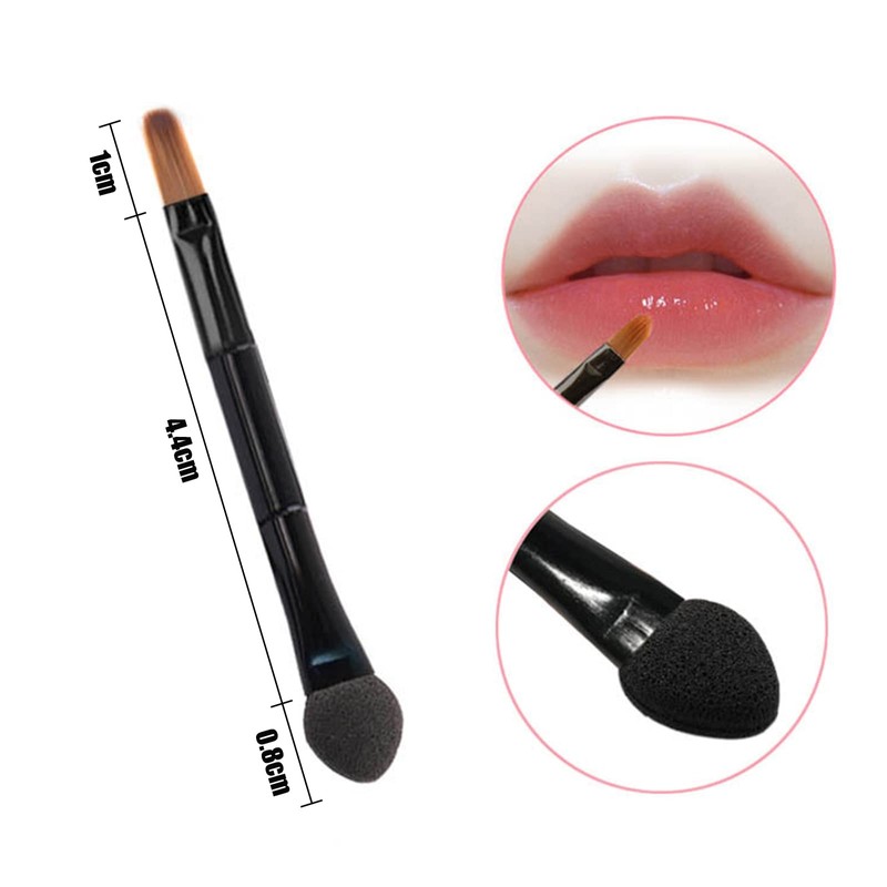 2 in 1 Mini Disposable Eyeshadow and Lip Brush, RoseFlower