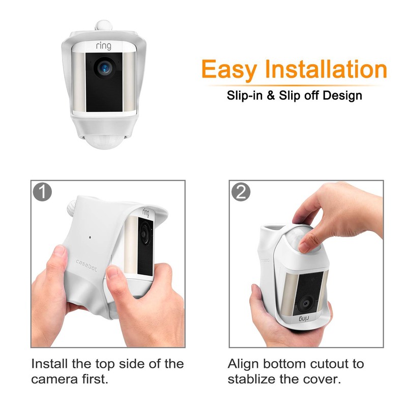 Fintie Silicone Case for Ring Spotlight Cam, Soft Silicone Weather