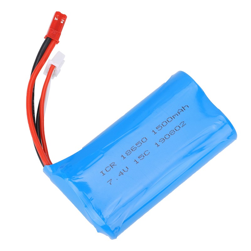 7.4V 1500mAh 18650 15C Rechargeable Lithium Battery RC Aircraft Part