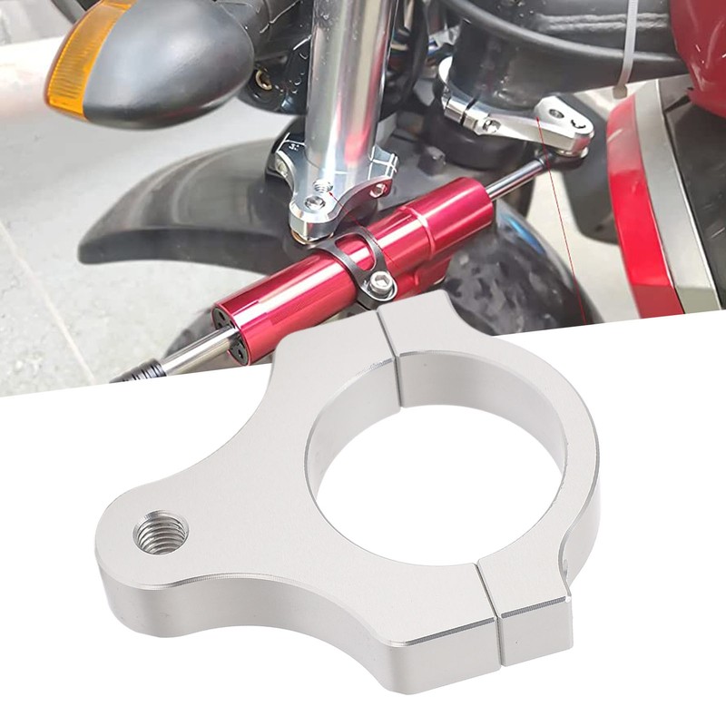Steering Damper Fork Frame Mounting Clamp Vibrations Reduction Lightweight Damper