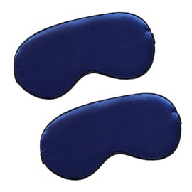 WIZBIOTECH Sleep Mask for Men Women, 2022 Comfortable Breathable Eye Mask, Pack of 2, 100% Light Blocking Sleep Mask with Memory Foam for Travel Shift Work - Blue