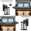 NAXTTII Exterior Lighting Fixtures Black Outdoor Porch Lights Wall Mount