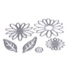 ODETOJOY 6PCS Carbon Steel Metal Flower &Leaves Embossing Cutting Dies