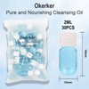 60PCS Mini Cleansing Oil, Individually Face Makeup Pore Cleansing, Speedy