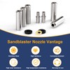 Sandblaster Nozzle Combo Pack for Accessories, Steel Sand Blaster Nozzle