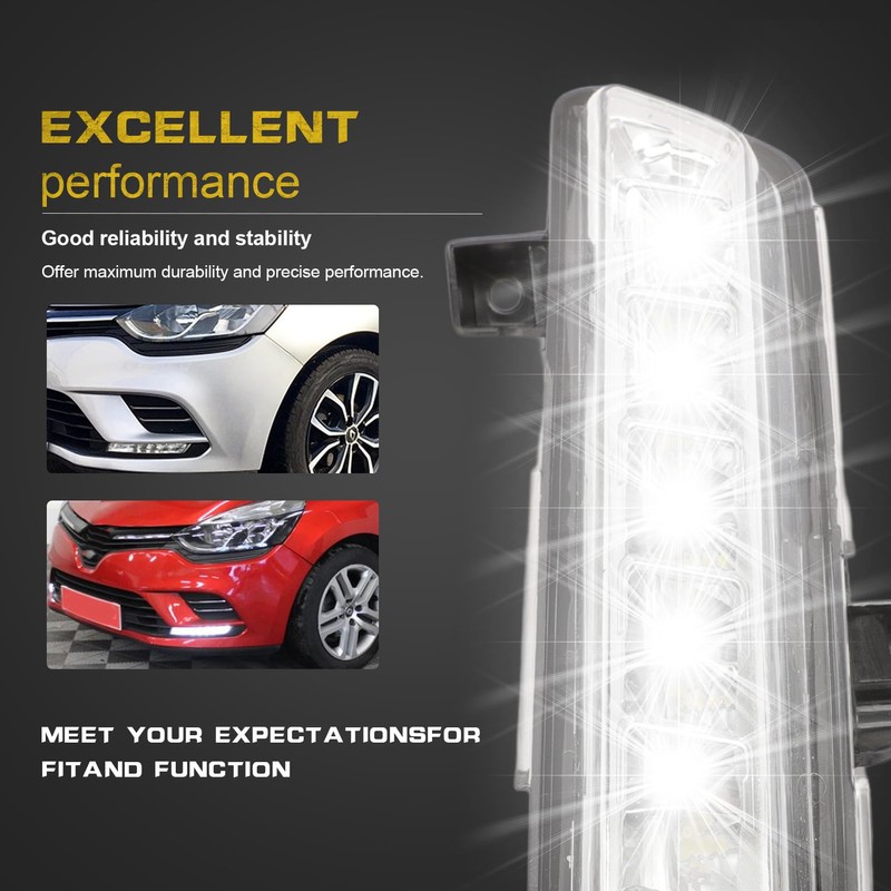 Anlseiod Left Front Light Compatible with Renault Clio 4 2016-2020