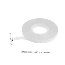 Operitacx 2 Stück Wasserlösliches Doppelseitiges Basting Tape für Nähen und Quilting für Temporäre Stoffverbindung Einfach zu Entfernen Weiß