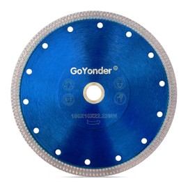 GoYonder Super Thin 7" Grinder Blades Tile Blade, Diamond Saw Blade for Cutting Porcelain Tiles Granite, 180mm Tile Cutting Blade for Angle Grinder