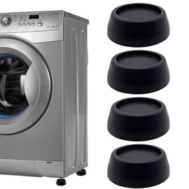 Washing Machine Foot Pads, Pack of 4 Washing Machine Damper Foot Damper Washing Machine Feet Rubber, for Washing Machine & Dryer, Anti-Vibration Feet, 6.5 x 2 cm