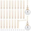 BENECREAT Pack of 30 Genuine 18 Carat Gold-Plated Brass Earrings
