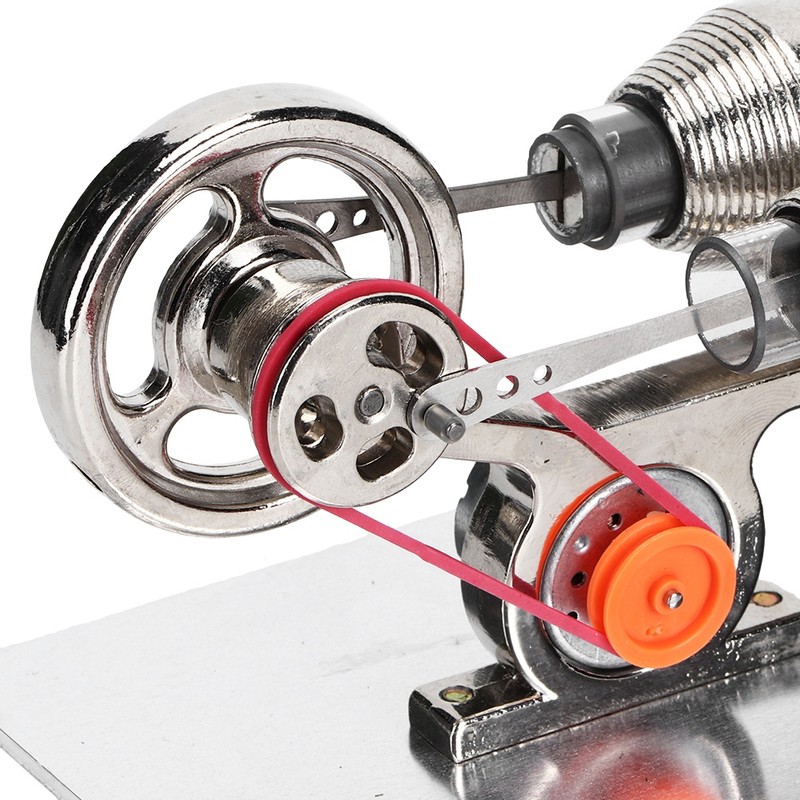 Hot Air Stirling Engine Motor Miniature Steam Power Physics Toy