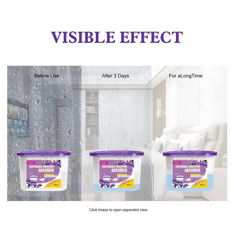 CANAGER Moisture Absorber Box-Odor Eliminator,Absorb Excess Moisture. Suitable for Wardrobe,