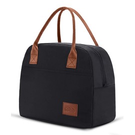 Moyad Cool Bag Small Lightweight Lunch Bag Insulated Bag for Work School Lunch Bag Foldable Waterproof Zip 12 L Black