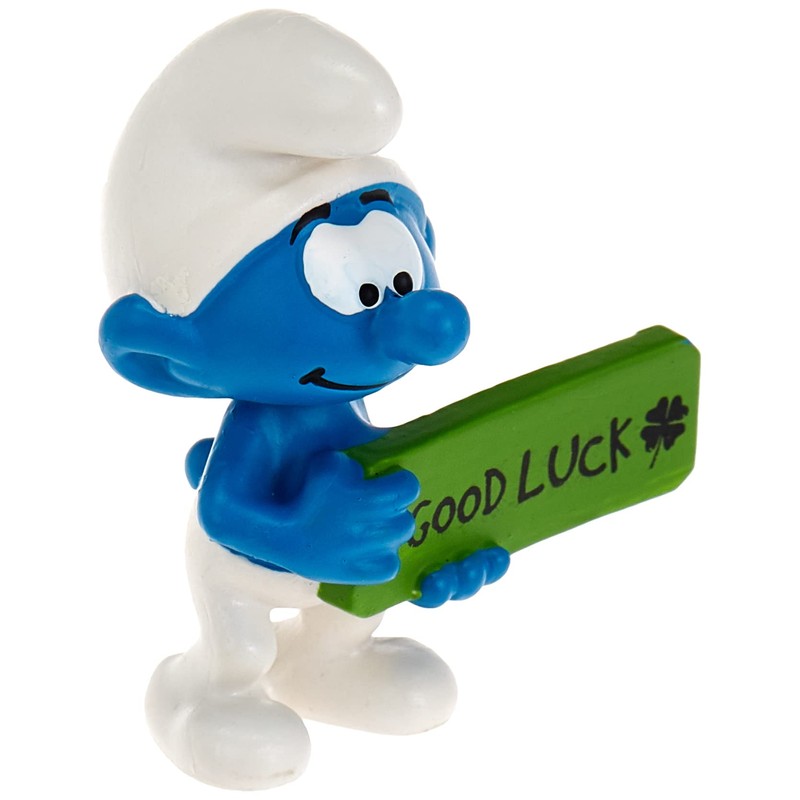 Figura pitufo de la buena suerte de Schleich Pitufos