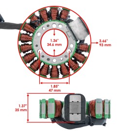 For Yamaha Stator & Gasket for Yamaha Timberwolf 250 YFB250 1998