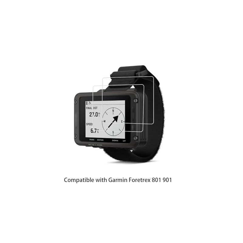 Walieoka Screen Protector Compatible with Garmin Foretrex 801 901,Ultra-Thin Explosion-Proof
