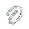 ACJFA 925 Sterling Silver Open Thumb Ring Inspirational Jewelry Rings