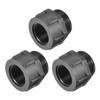 sourcing map Threaded Reducing Bushings Nylon Connector Adaptor M25 Male