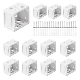12 Pcs 1 Inch Blind Brackets Mini Blind Brackets Blinds Box Mounting Bracket Window Blind Brackets for Headrail Holder