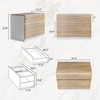 ModernMate 2 Drawer Lateral File Cabinet, 31W*23H Wood Filing Cabinet