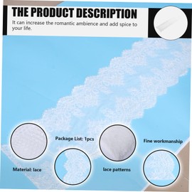 Mikinona 2 pcs White Lace Tablecloth Embroidered Table Runner for Weddings Kitchen and Dining Versatile Design Elegant Decor