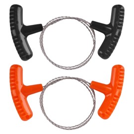 Pack of 2 Wire Saw, with Handle Stainless Steel Rope Saw, 72 cm Manual Cutting Wire, Pocket Saw, String Saw, Portable Outdoor Survival Saw Wire, for Outdoor Camping Survival Equipment Wood Cutting