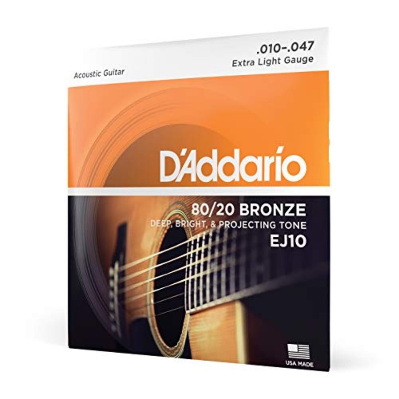D'Addario | 80/20 Bronze | Cuerdas para Guitarra Acústica |