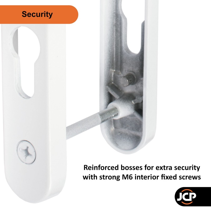 JCP UPVC Door Handle Pair Set Sprung 92 PZ 92mm,