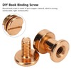 300 Sets DIY Book Binding Screw Double Layer Flat Head